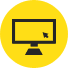 Icon yellow monitor